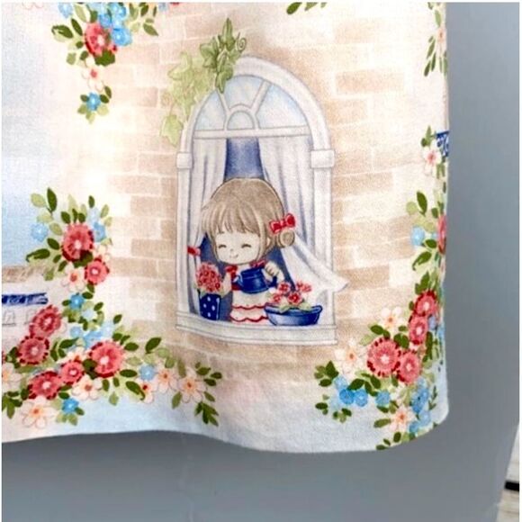 Mayoral Nautical Landscape Baby Dress Cotton Cap Sleeves Button Down Closure 12m - Picture 8 of 12